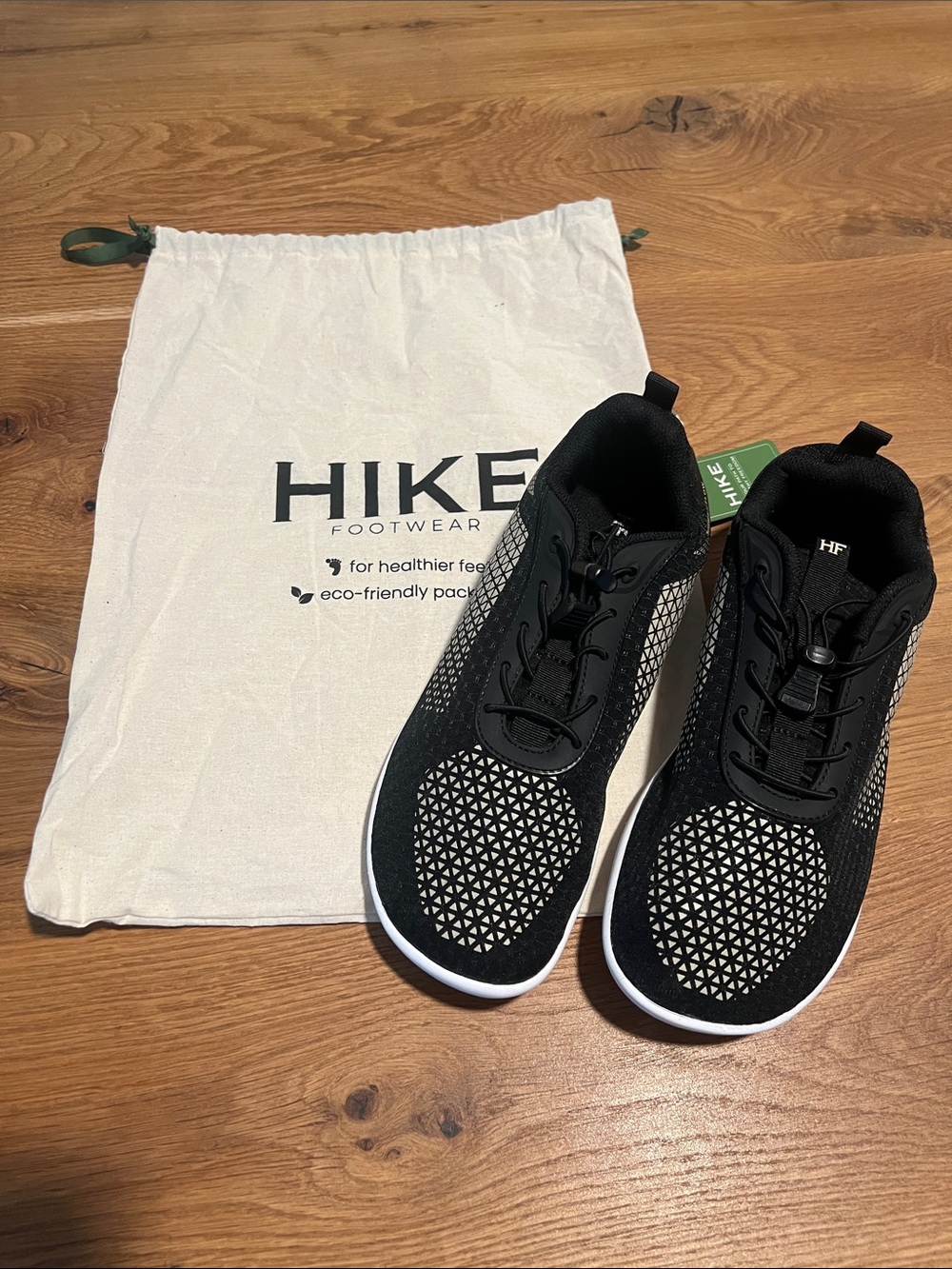 Hike Footwear HF Flow Barefoot Shoes Black Men 9-9.5 Women 11-11.5 EU 42 NWT